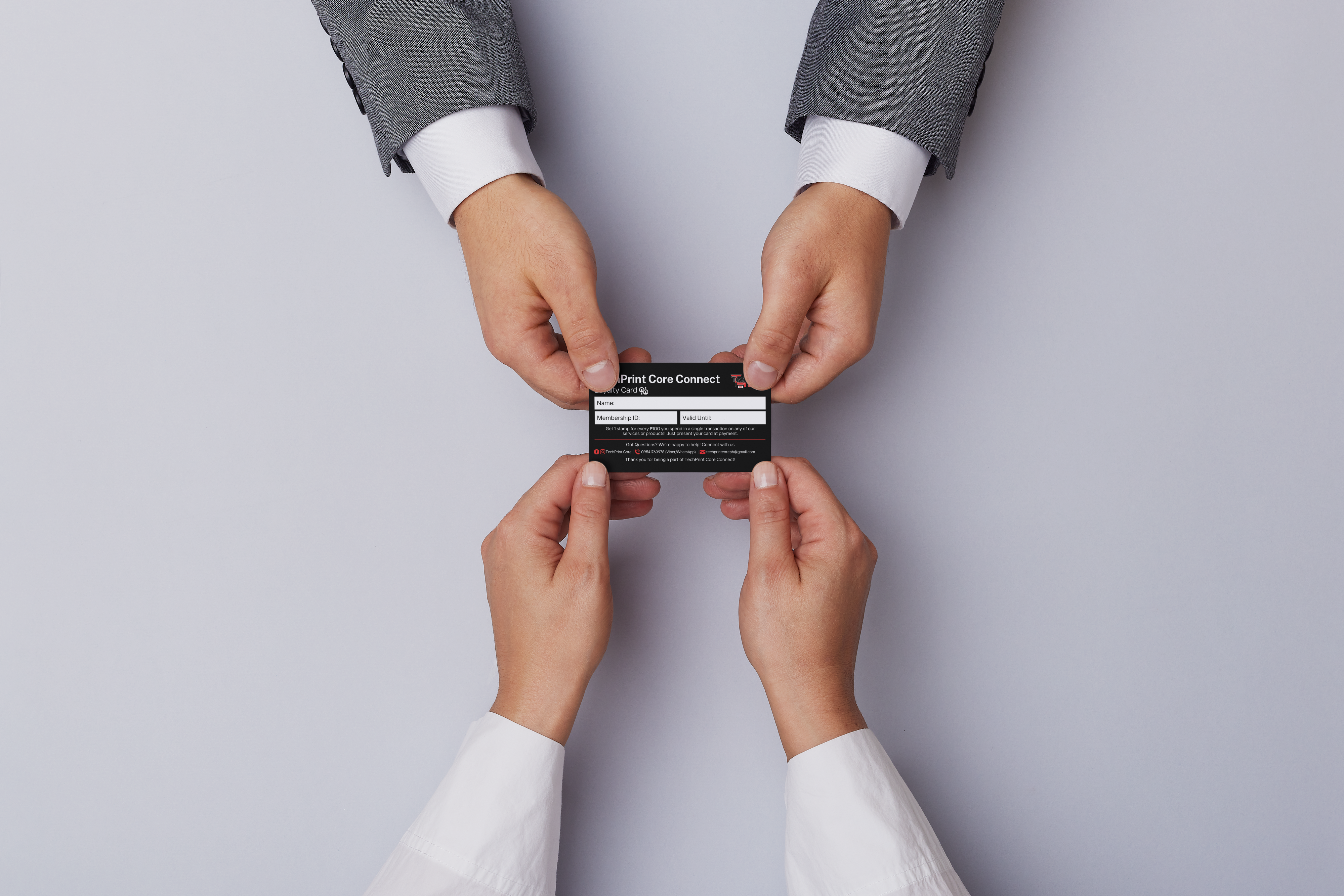 Loyalty card mock up